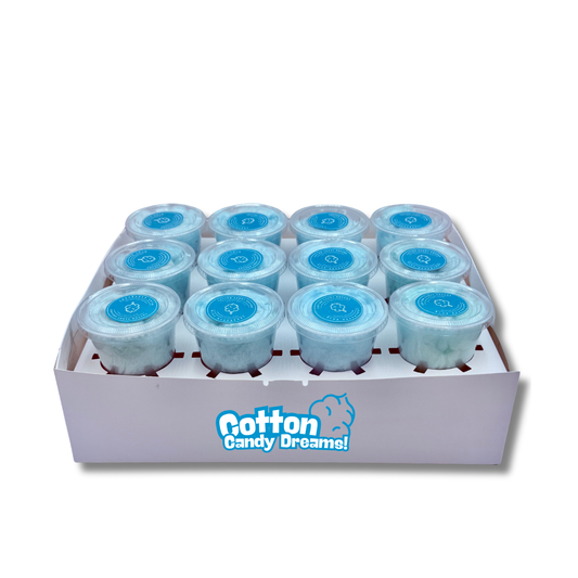 12 Pack - Blue Raspberry Flavor Cotton Candy