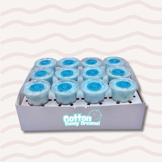 12 Pack - Blue Raspberry Flavor Cotton Candy